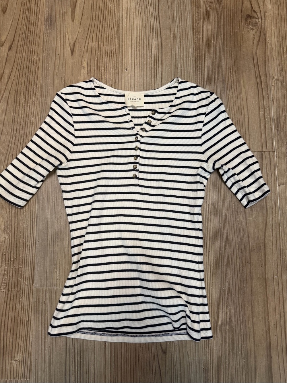 Sézane striped Henley